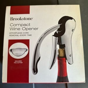 NIB- Brookstone Compact Wine Opener